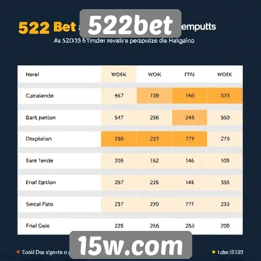 Avaliação do desempenho do site 522bet