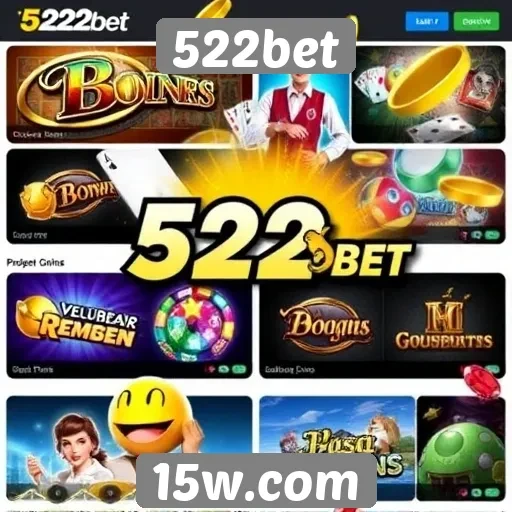 Variedade de jogos disponíveis no site 522bet